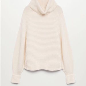 NWT Mango cream knit oversize sweater